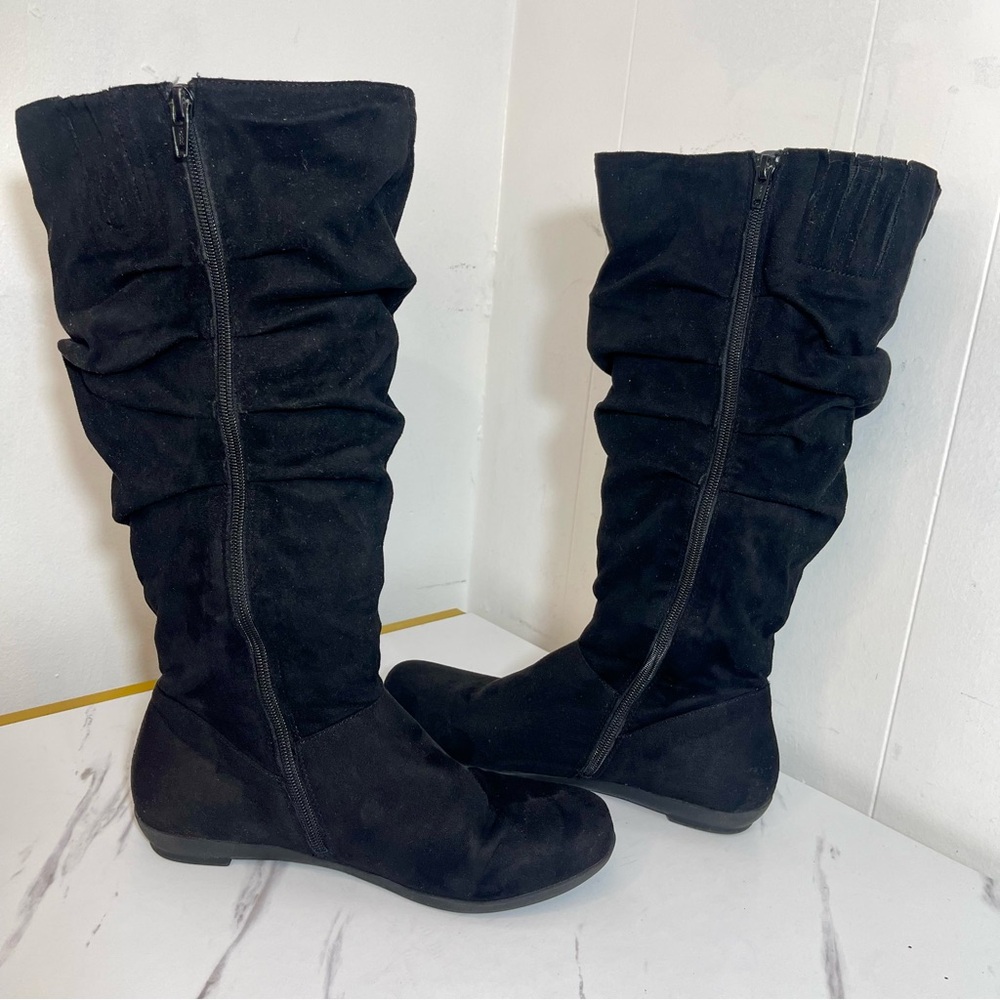 Comfortview Slouchy Black Tall Wide Calf Boot - 8WW Comfort and stylish - Picture 3 of 9